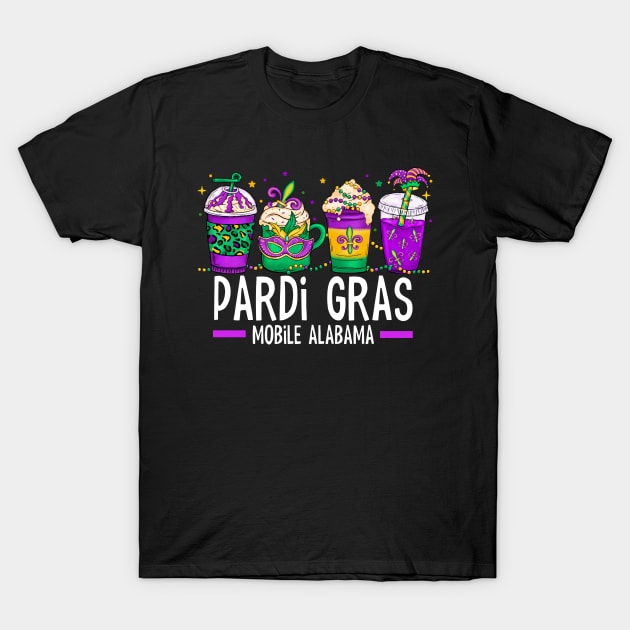 Pardi Gras Mobile Alabama Mardi Gras T-Shirt by BDAZ